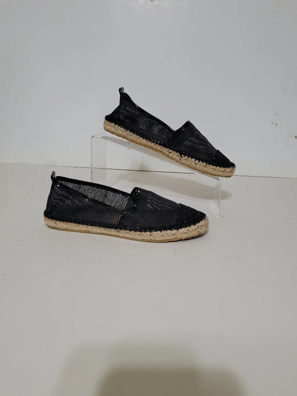 Jimmy Choo Kate Spade Women's Black Espadrille Slip-On and Tan Sandals Size 6.5